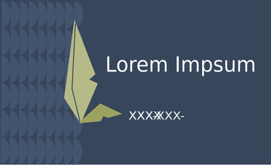Business Card Template for environmentally friendly vector design.