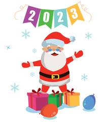 new year and happy kids