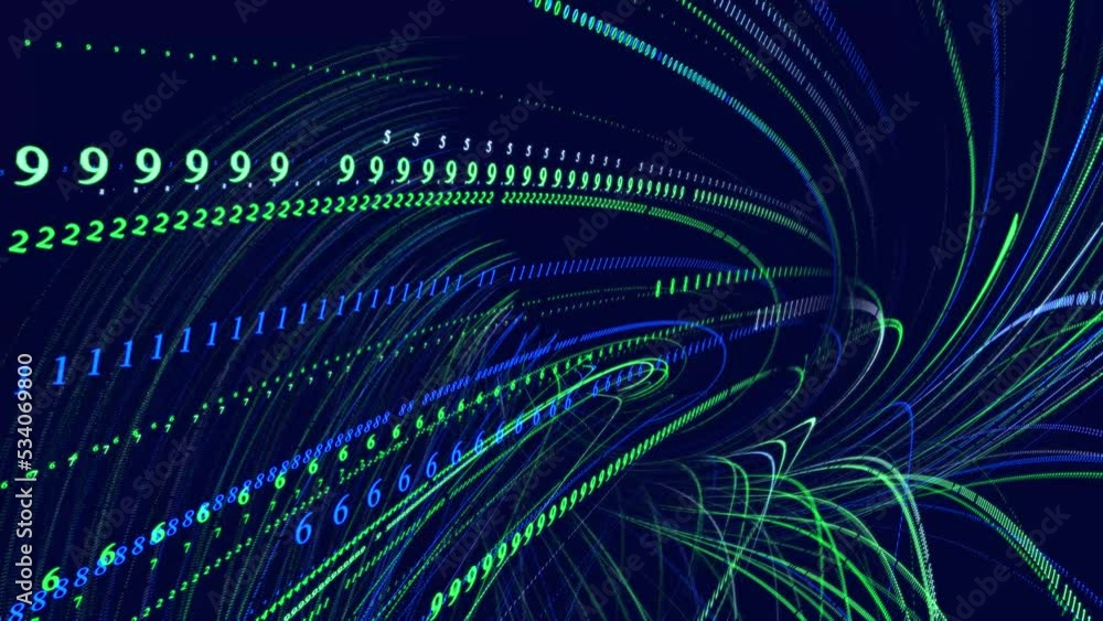 Poster symbols form lines, lines form spiral grid. sci fi theme, information ai construction of letters. vj