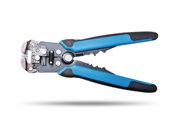 Obraz premium Forceps for removing insulation on a white isolated background