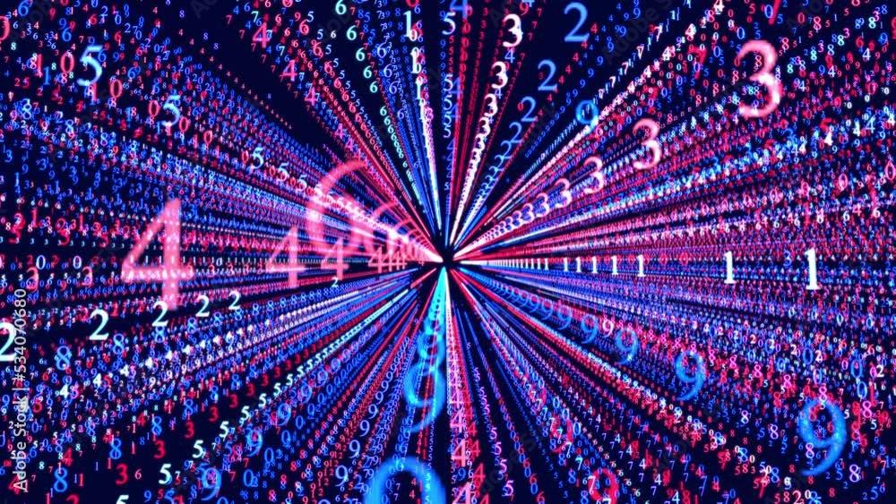 Poster symbols form lines, lines form grid. vj loop hologram abstract background sci fi theme, information 