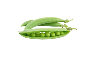 Green peas isolated on transparent png
