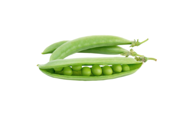 Green peas isolated on transparent png