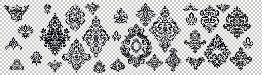 Vintage baroque frame scroll ornament engraving border floral retro pattern antique style acanthus foliage swirl decorative design element filigree calligraphy wedding - vector on a white background. 