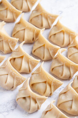 making dumplings raw