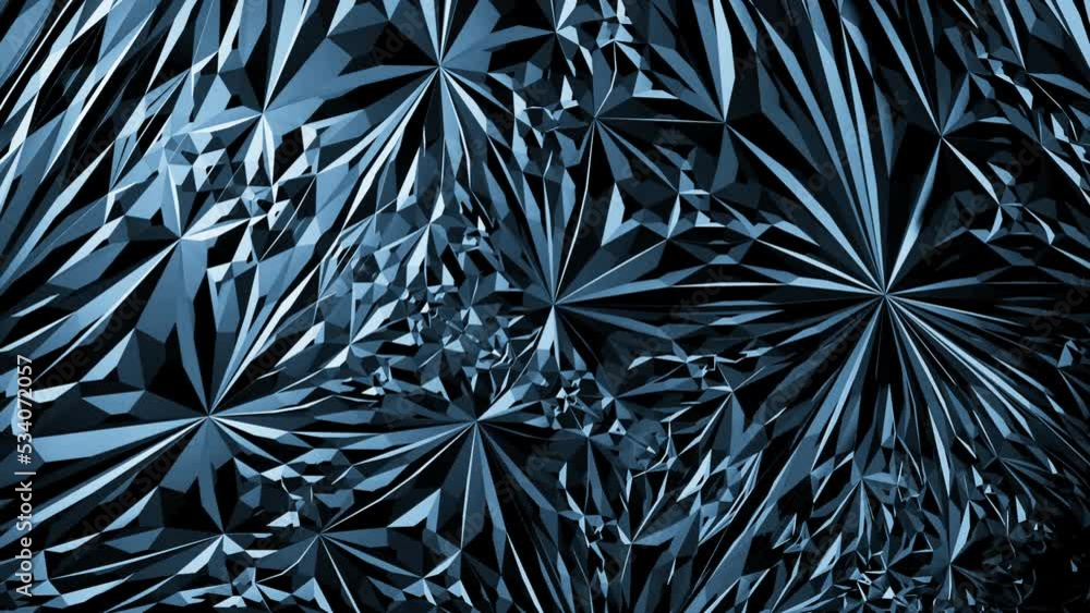 Poster 3d animation with moving pattern in mirror style. design. mirror distortion of pattern with psychede