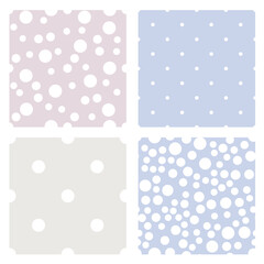 Geometric pattern seamless tile pastel cut file vector seamless set