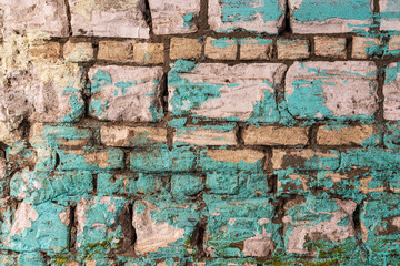 Brick wall on a building in Manshiyat Naser, Garbage City.