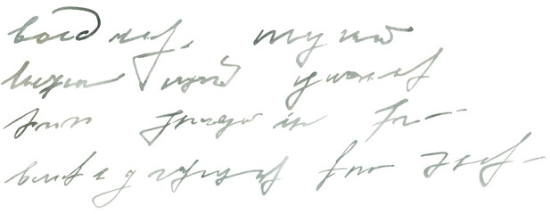 Hand drawn vintage text. Watercolor Illustration