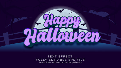 Happy Halloween Text Effect Font Type