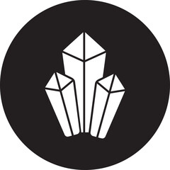 crystal glyph icon