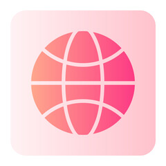 earth globe gradient icon