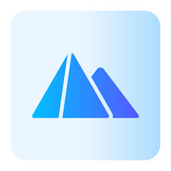 pyramids gradient icon