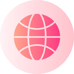 earth globe gradient icon