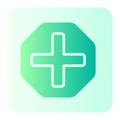 Obraz premium intersection gradient icon