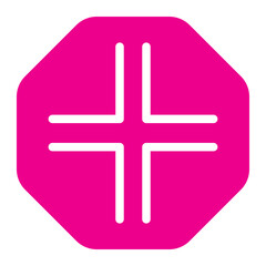 Obraz premium crossing roads gradient icon