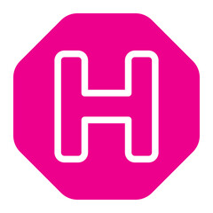 hospital gradient icon