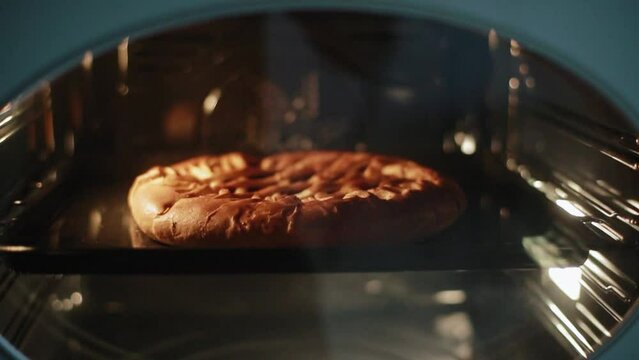 Berry Pie Is Baked In The Oven