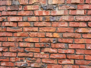 red brick wall texture background.