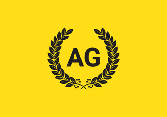 this is a wing letter a-z icon design 