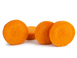 carrot isolated on white background. (clipping path)