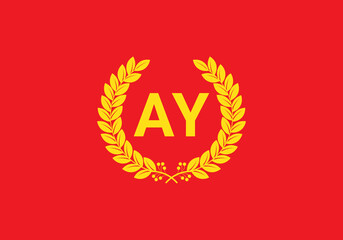 Obraz premium this is a wing letter AY icon design