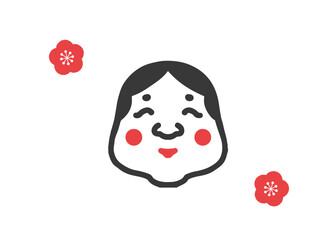 縁起物　おかめ