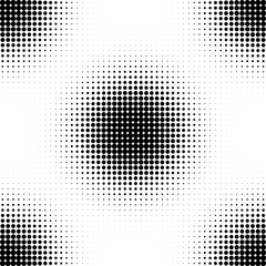 Abstract halftone circle seamless pattern background.