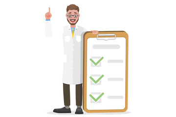 3D Isometric Flat  Conceptual Illustration of Doctor's Advice.