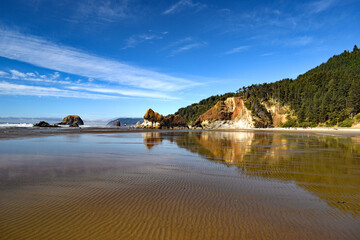 Fototapeta premium Hug Point State Park, Oregon