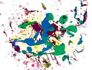 Obraz na płótnie Canvas Texture of a fluid mixture of acrylic and watercolor paints