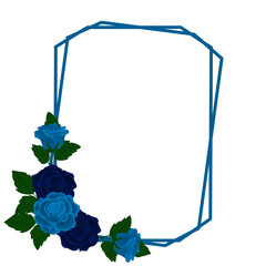 blue rose frame