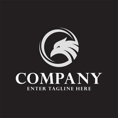 eagle logo design , hawk , vector , premium , emblem , circle