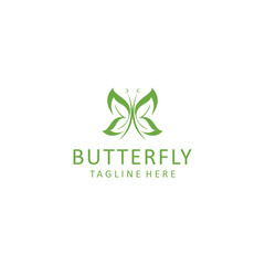 Butterfly logo design icon tamplate