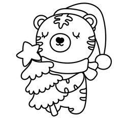 christmas tiger 