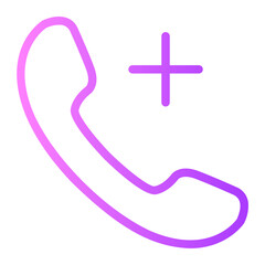 add call gradient icon