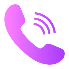 Obraz premium call gradient icon