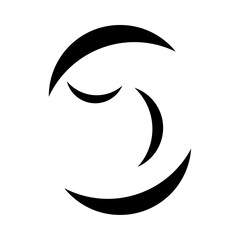 sleepy face pictogram logo simplified minimalism for beauty, fashion, furniture, skin care, make up, spa, and salon company, simple logo for start-up company