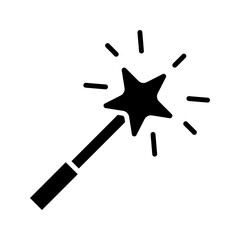 Magic wand icon. effect sign. vector illustration