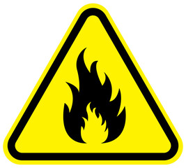 Fire danger sign PNG image