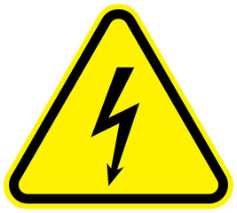 High voltage sign PNG image