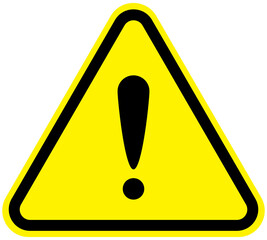 Exclamation danger sign PNG image