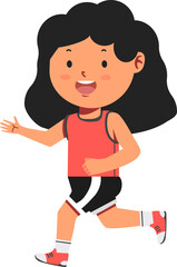 kid wearing uniform for run Marathon race 