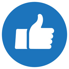 Simple thumb up icon PNG image