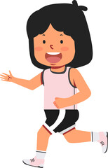 kid wearing uniform for run Marathon race 