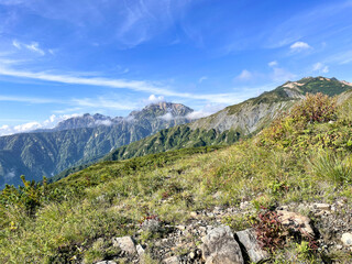 唐松岳　登山道