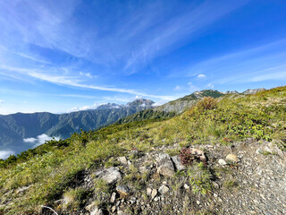 唐松岳　登山道