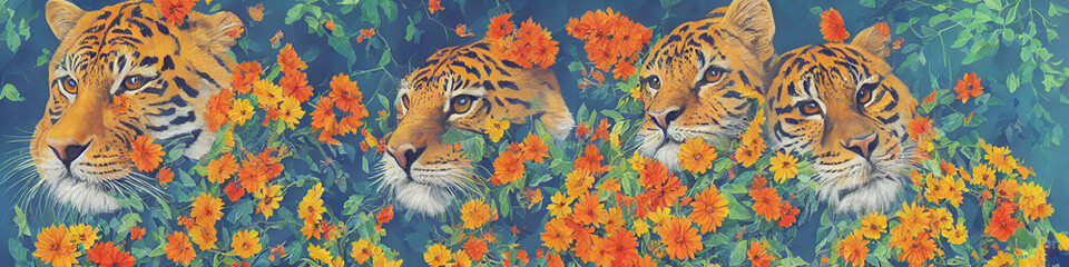 Obraz premium Colorful Cats