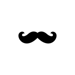 mustache on white