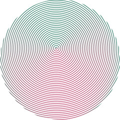 Circle line colorful. Technology symbol